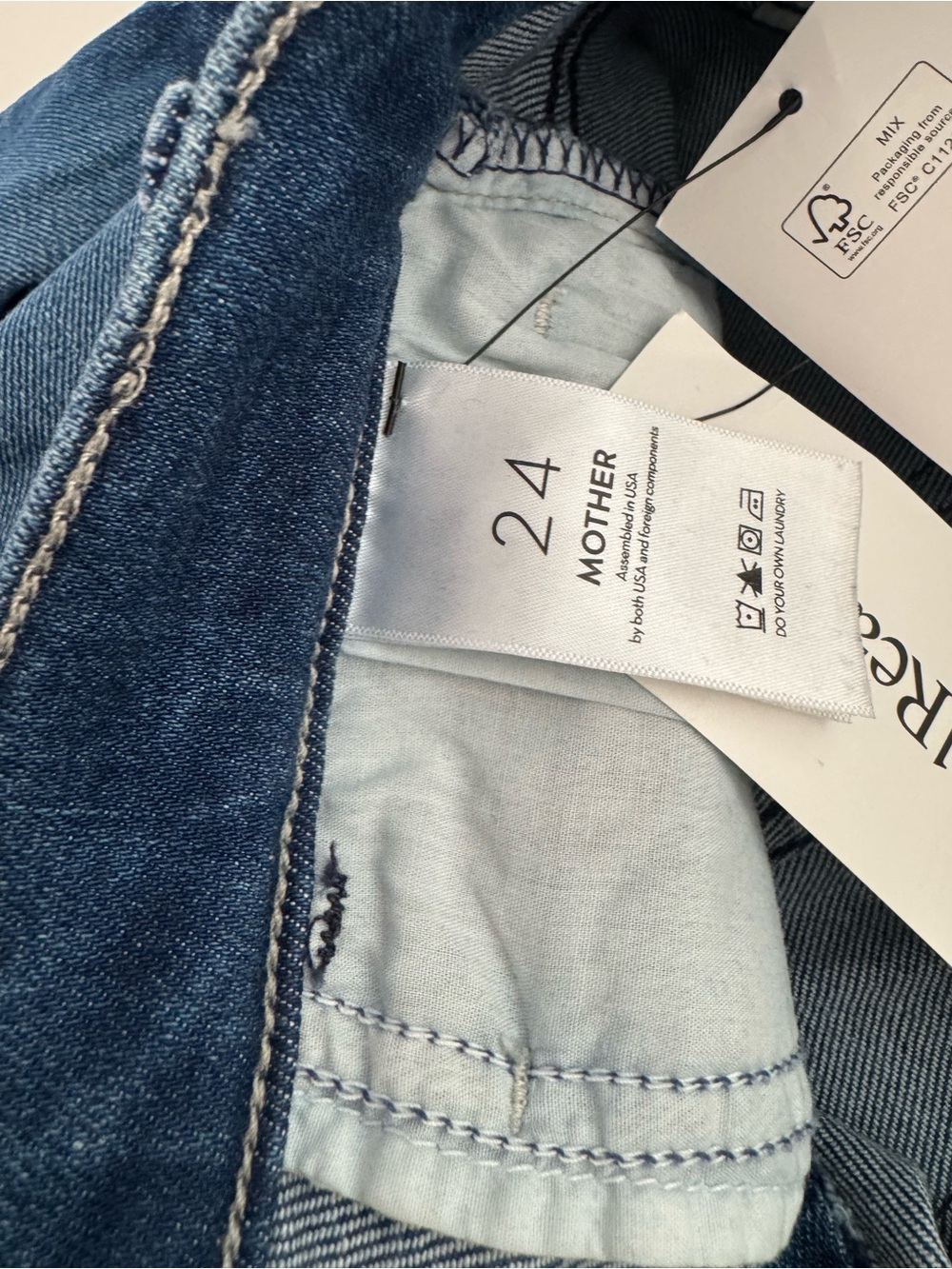 MOTHER Dark Indigo Straight-Leg High-Rise Jeans - Picture 7 of 10